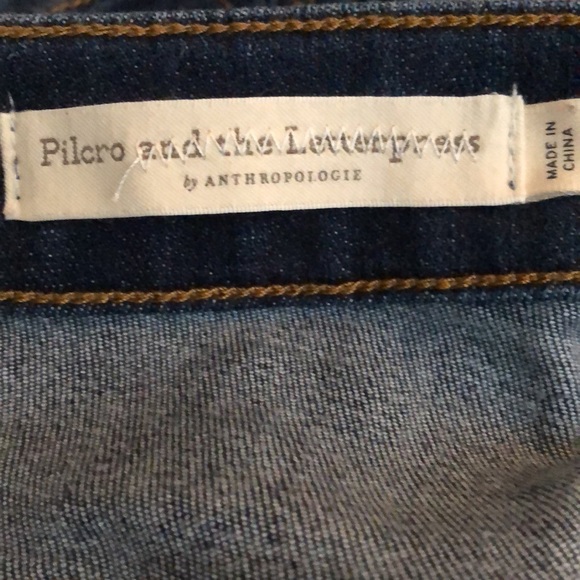 Pilcro and the Letterpress Front Seam High Rise Denim Legging Sz 26 - Picture 9 of 14